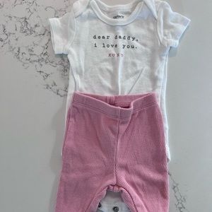 Carters NB I love you daddy set